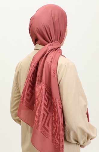 Jacquard Chiffon Sjaal 2070-02 Dusty Rose 2070-02