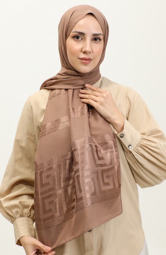 Jacquard Chiffon Shawl 2070-04 Mink 2070-04