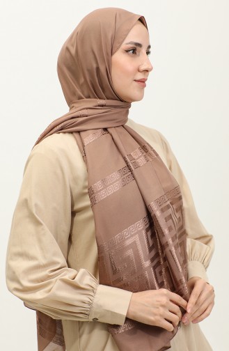 Jacquard Chiffon Shawl 2070-04 Mink 2070-04