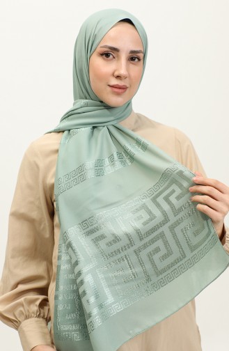 Jacquard Chiffon Shawl 2070-06 Green 2070-06