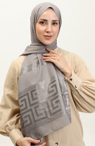 Jacquard Chiffon Shawl 2070-08 Gray 2070-08