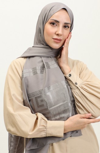 Jacquard Chiffon Shawl 2070-08 Gray 2070-08