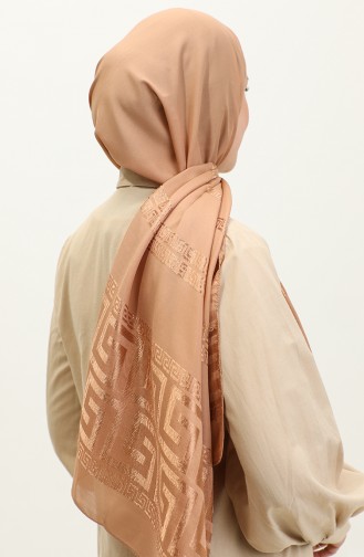 Jacquard Chiffon Sjaal 2070-09 Goud 2070-09