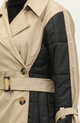 Quilted Trench Coat Stone K276 668