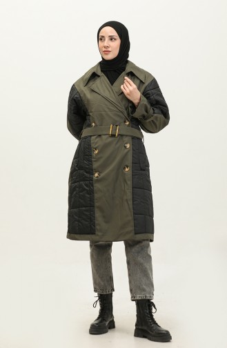 Gesteppter Trenchcoat Khaki K276 669