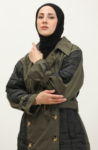 Gesteppter Trenchcoat Khaki K276 669