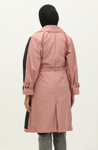 Quilted Trench Coat Pink K276 670