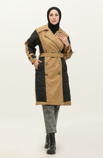 Quilted Trench Coat Mink K276 672