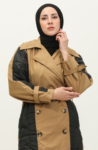 Kapitoneli Trençkot Vizon K276