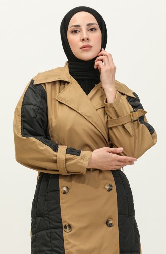 Gewatteerde Trenchcoat Mink K276 672