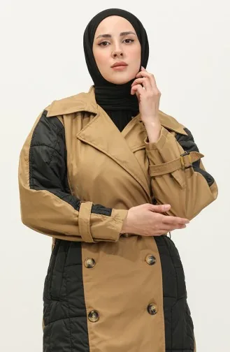 Quilted Trench Coat Mink K276 672