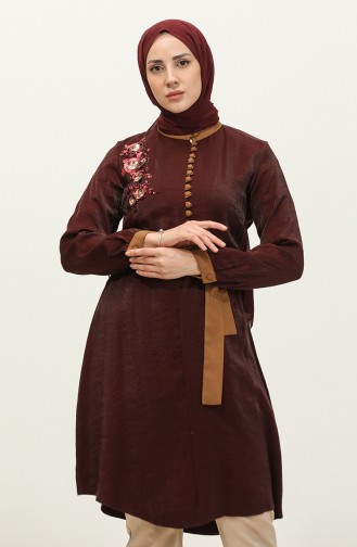 Tuniek Met Pailletten Claret Red T1034 730