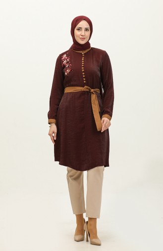 Tuniek Met Pailletten Claret Red T1034 730