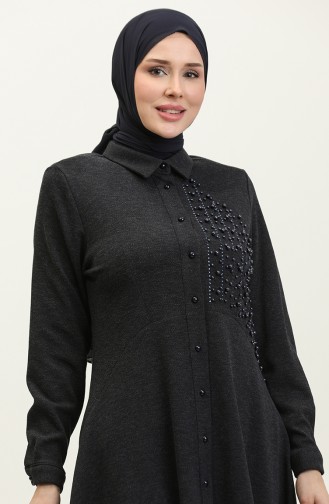 Taş Detaylı Tunik Lacivert T1016