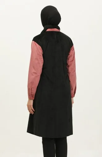 Geribbelde Tuniek Met Knopen Roze T1392 757