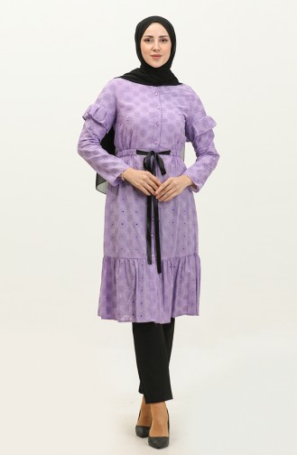 Elastic Waist Tunic Lilac T1532 784