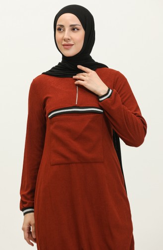 Front Pocket Detailed Tunic Tile T1406 785