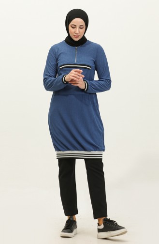 Voorzak Gedetailleerde Tuniek Blauw T1406 788