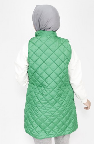 Quilted Fabric Pocket Vest 71150-02 Green 71150-02