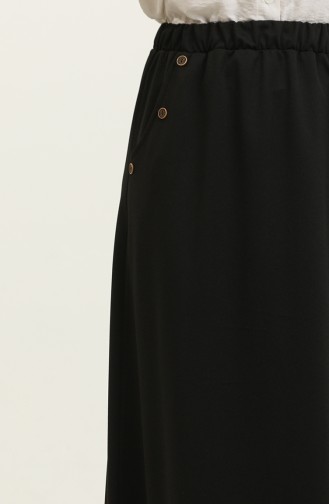 Feride Buttoned Women`s Skirt 4202-01 Black 4202-01