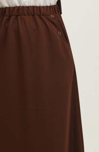 Feride Buttoned Women`s Skirt 4202-06 Tile 4202-06