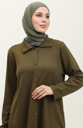 Asiatischer Tunika-Hosen-Doppelanzug 2611-04 Khaki 2611-04