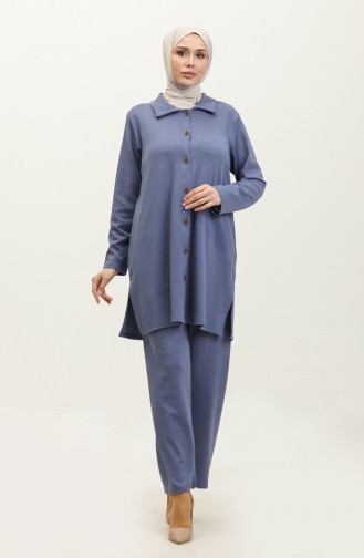 Asya Tunik Pantolon İkili Takım 2611-06 Mavi