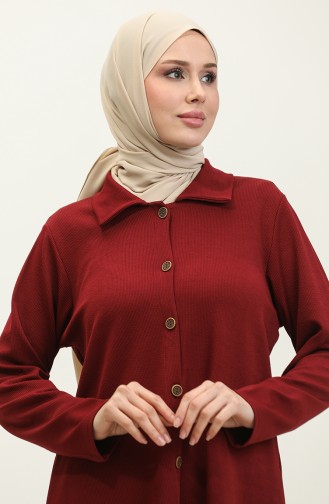 Asya Tunik Pantolon İkili Takım 2611-07 Bordo 2611-07