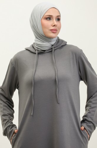 Robe Sport A Capuche Deux Fils 0190-14 Fumé 0190-14