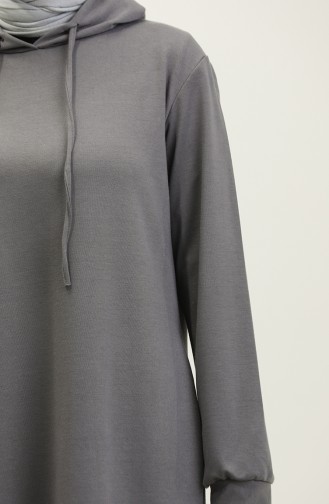 Robe Sport A Capuche Deux Fils 0190-14 Fumé 0190-14