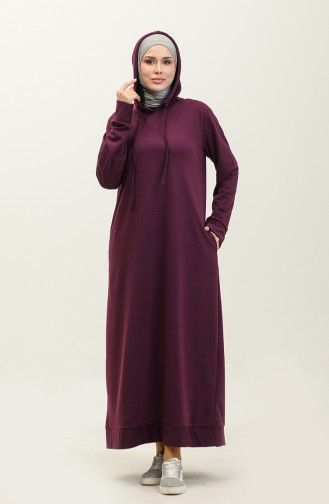 Robe Sport A Capuche Deux Fils 0190-15 Pourpre 0190-15