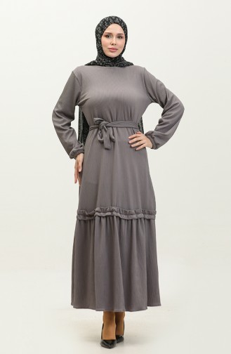 Robe Froncée Jupe Belgüzar NZR003A-11 Gris 003A-11