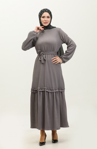 Robe Froncée Jupe Belgüzar NZR003A-11 Gris 003A-11