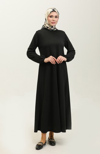 Black İslamitische Jurk 0650-01