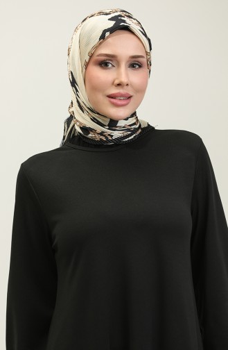 Black İslamitische Jurk 0650-01