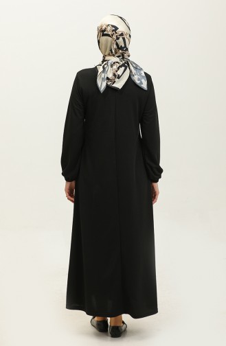 Black İslamitische Jurk 0650-01