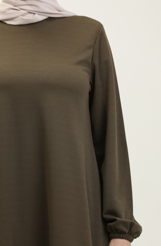 Robe à Manches Élastiques 0650-02 Khaki 0650-02