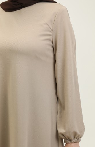 Elastic Sleeve Dress 0650-04 Mink 0650-04