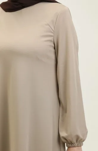 Elastic Sleeve Dress 0650-04 Mink 0650-04