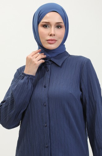 Tunique Femme Grande Taille Jale 2035-02 Bleu Marine 2035-02