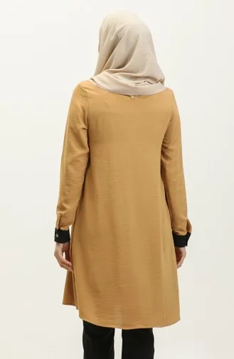 Stone Detailed Tunic Mustard T1623 809