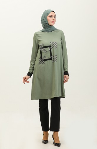 Stone Gedetailleerde Tuniek Groen T1623 810