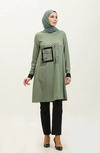 Stone Gedetailleerde Tuniek Groen T1623 810