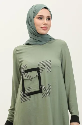 Stone Gedetailleerde Tuniek Groen T1623 810