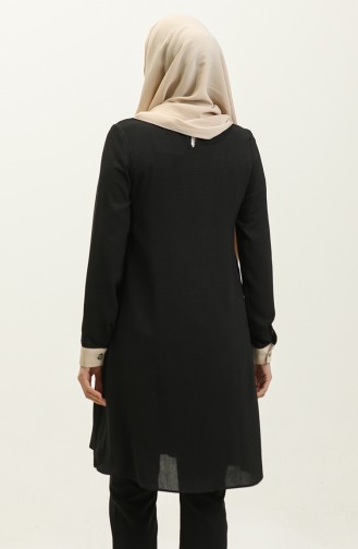 Tunique Détaillée En Pierre Noire T1623 812