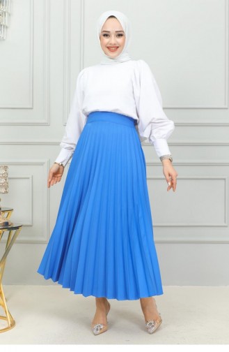 5054Nrs Pleated Skirt Blue 15111