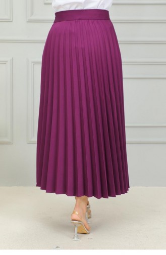 5054Nrs Pleated Skirt Plum 15112