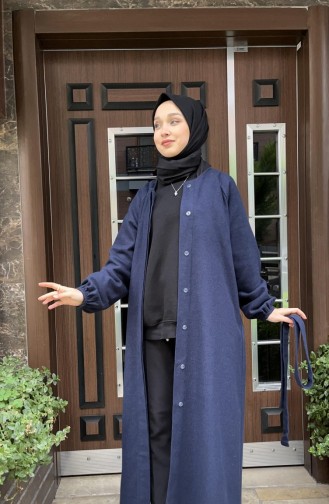 0504Sgs Hijab-stempelpet Marineblauw 16860