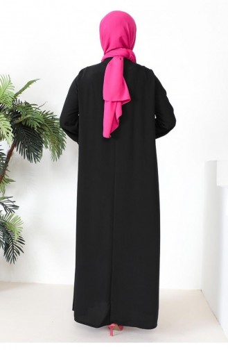 0297Sgs Robe Aerobin-jurk Zwart 9224