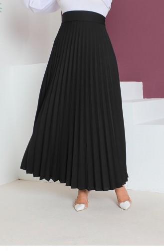 5054Nrs Pleated Skirt Black 9245